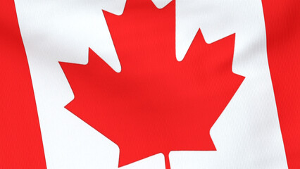 Obraz premium canada national flag 3d illustration background 