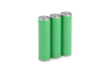 Multiple Green Rechargeable Battery Cells