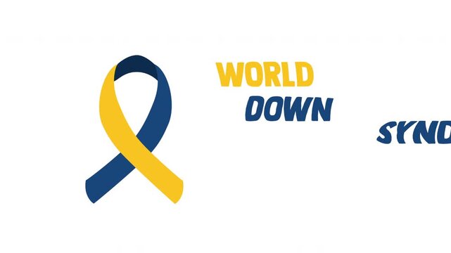 world down syndrome day motion video, ideal for world down syndrome day celebration