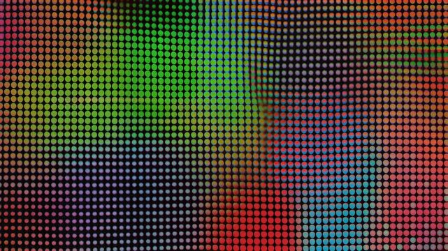 リズミカルに拡大縮小する水玉と縞模様が彩る幻想的抽象パターン背景