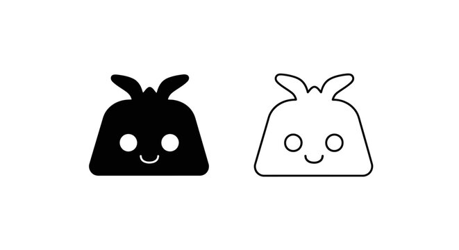 Cute chibi characters with emotions Vector