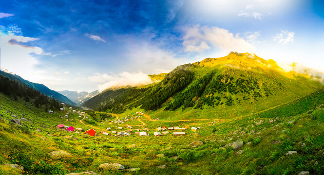 Ka&ccedil;kar Mountains National Park and mountain lakes