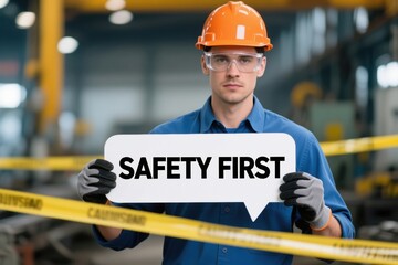 Safety training and workplace rules promote zero accidents using technology for safety first in industrial settings