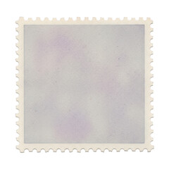 Fototapeta premium A blank postage stamp with a perforated edge and a subtle texture