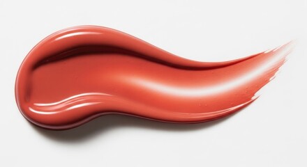 Close-up of a glossy, abstract paint swirl with