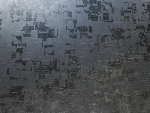 Grey gunmetal industrial texture with intricate mechanical relief