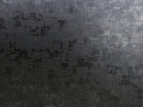 Dark charcoal brushed metal tech surface with complex circuit patterns
