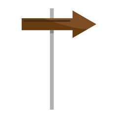 Traditional wooden signpost. Directional Vector element. Informational outdoor indicator. Natural environmental component.