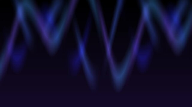 Abstract background with zigzag patterns in shades of blue and purple on a dark backdrop.