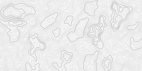 Contemporary Geographic Contour Map Background with Smooth Terrain Waves and Layered Relief Design Abstract White Elevation Surface Pattern for Modern Creative Projects © ALAMA
