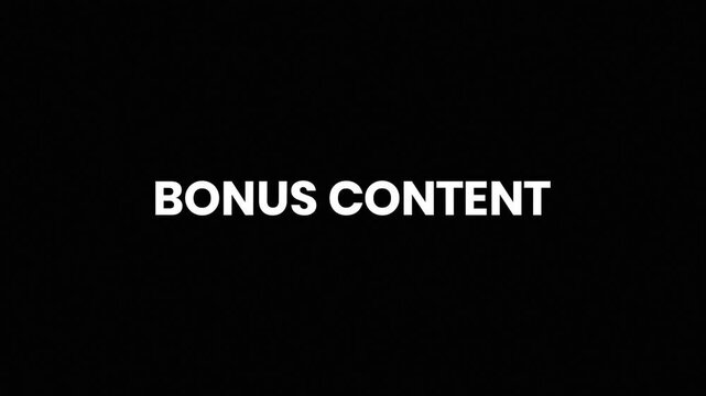 Bonus Content Liquid Glitch Text Animation 4K for Exclusive Addon Promotion and Marketing Campaign