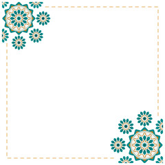 Square Islamic frame design