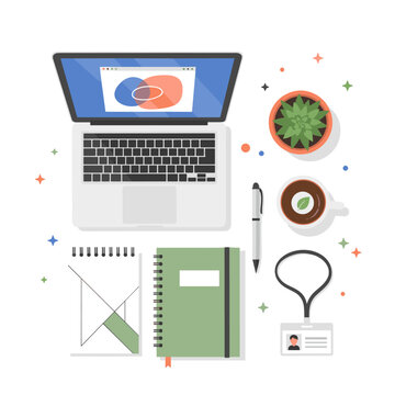 Summer Intern Onboarding Welcome Kit Flat Vector Illustration