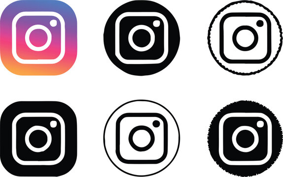 instagram button group simple designs