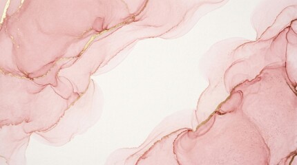 Fototapeta premium Elegant Abstract Pink Fluid Ink Art Background with Soft Flowing Organic Textures.