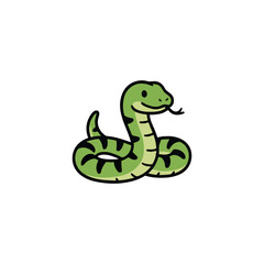 Obraz premium cute color full illustration of snake