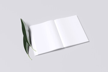 Open Book Cover Blank