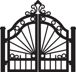 Ornate Iron Gate SVG Bundle