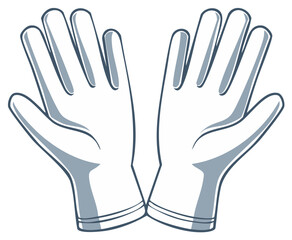 Obraz premium Pair of Gloves Illustration Apparel Accessories Hand Protection Equipment