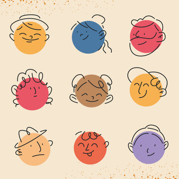 Abstract Cartoon Avatars Pack