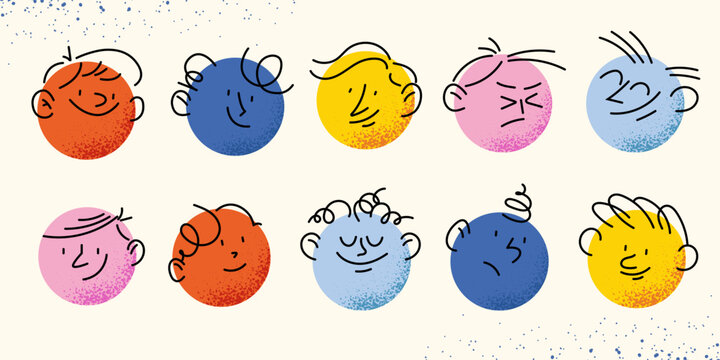 Abstract Cartoon Avatars Pack