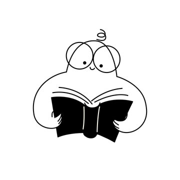 Reading Book Hobby Doodle