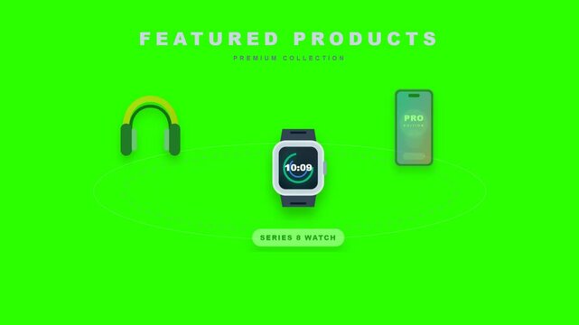 Dynamic 3D Product Carousel Animation for Modern Tech Showcase