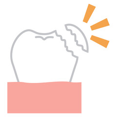 一部欠損など歯が欠けた歯科のイメージ