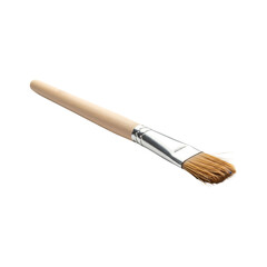 Fototapeta premium Artist's Paint Brush with Wooden Handle and Natural Bristles Isolated isolated on a transparent background