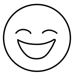 Obraz premium happy smiley face. happy smiley face icon. Face icon. vector isolated PNG with Transparent Background.