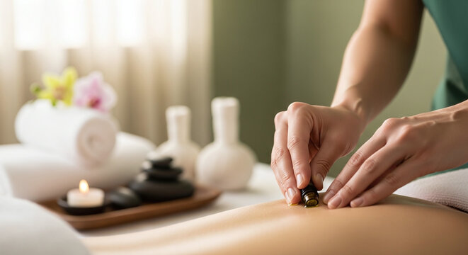 Massage therapy, spa treatment, acupressure, relaxation technique