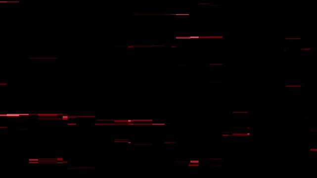 OFFLINE stream glitch banner on black background with RGB pixel distortion and cyber videogame vibe. Fatal PC error code style, digital noise interference, modern streamer web overlay animation.