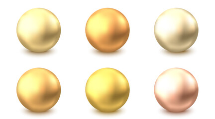 Golden glossy 3d ball.