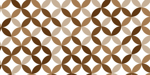 seamless vector overlap pattern circle ornament colorful stars element fabric textile design. creative diamond repeat decoration print floral texture background.