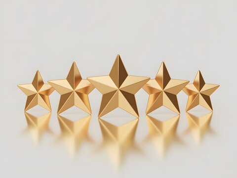 Geometric golden crown composed of interlocking tetrahedral shapes arranged in a circular pattern