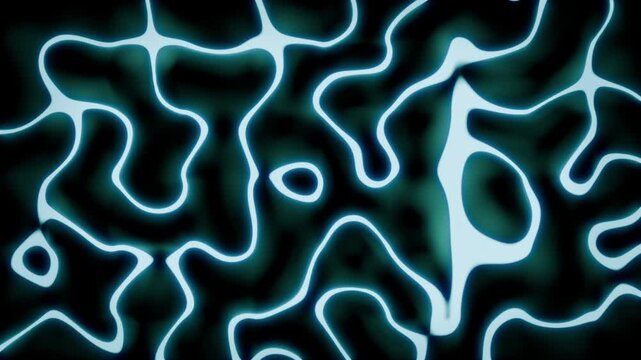 Bright Cyan Plasma Patterns Simulate Complex Neural Circuits And Electrical Impulses For Scientific Imagery