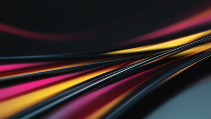 Colorful Lines Create an Abstract Background Design © BazziBa