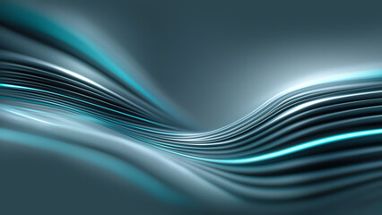 Flowing Lines Create Abstract Shapes in a Background Scene
