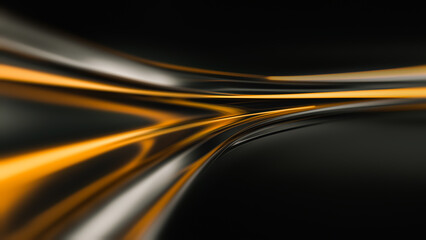 Abstract Shapes Create a Flowing Design in Dark Colors