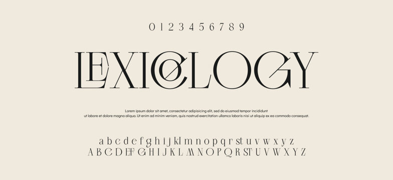 Elegant ligature alphabet letters font logo. Typography luxury classic lettering serif fonts decorative wedding vintage retro logos, design for fashion,beauty shop and brand . vector illustration