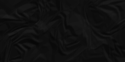 Black crumpled paper background texture pattern overlay. crinkled wrapper rumple wrinkled high resolution arts craft and Seamless black crumpled paper.