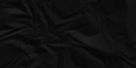 Black crumpled paper background texture pattern overlay. crinkled wrapper rumple wrinkled high resolution arts craft and Seamless black crumpled paper.