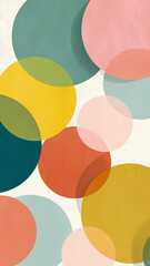 Abstract Colorful Circle Pattern Background Design
