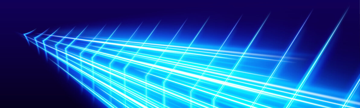 Vibrant rainbow speed streak twists rapidly, leaving luminous curved paths and subtle spark highlights for dynamic visuals. vector