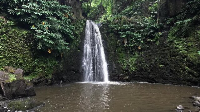 Cascata do Salto do Prego, Faial da Terra, Sao Miguel Island, Azores, Portugal