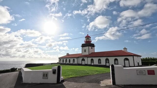 Farol da Ponta das Lajes on Flores Island, Azores, Portugal