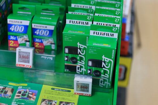 Fujifilm disposable cameras.