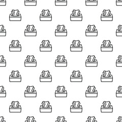 Fototapeta premium Tissue boxes creating a continuous pattern for hygiene and illness concepts
