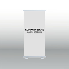 Modern roll up standee flyer template for business advertisement