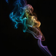 A Colorful Swirl of Ink